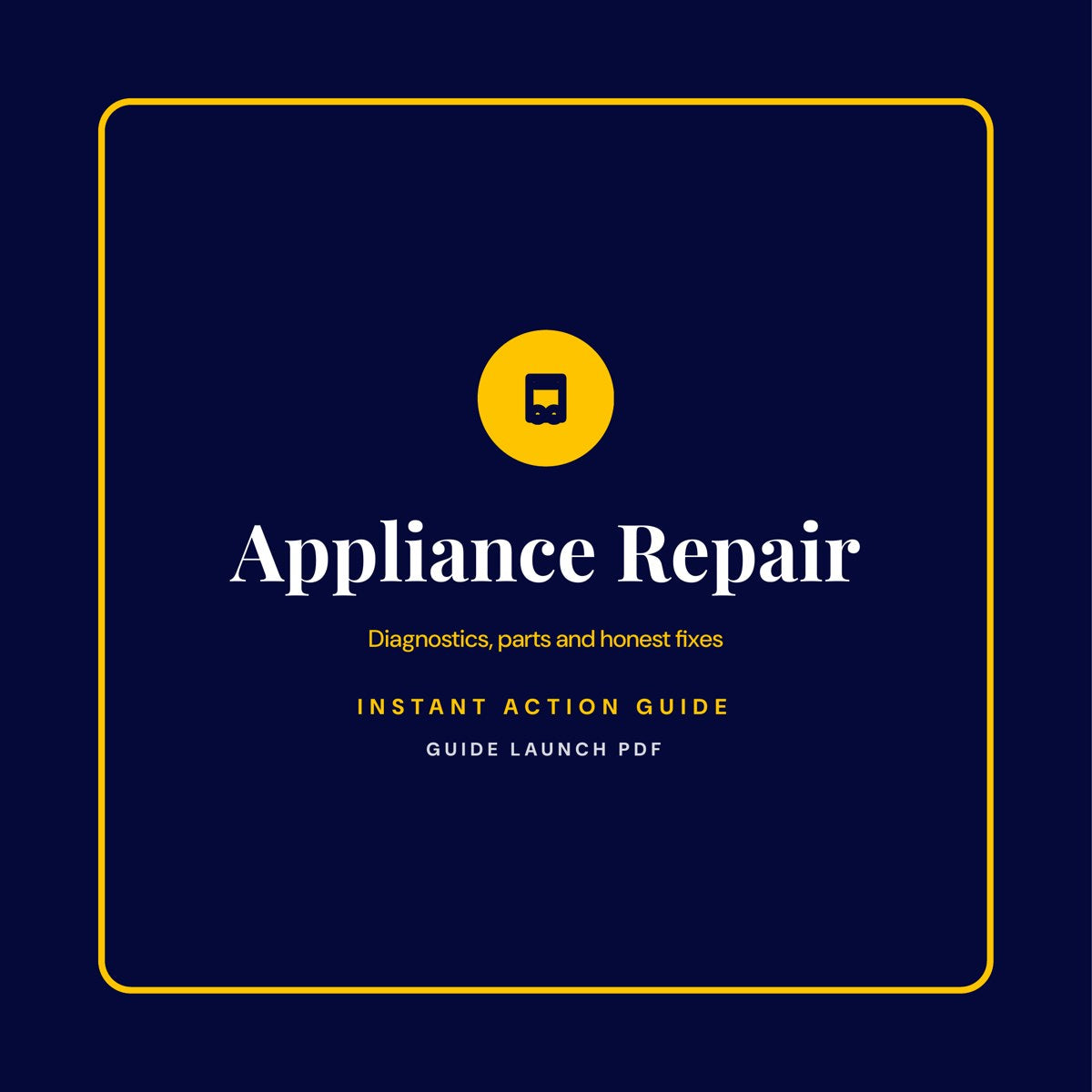Appliance Repair guide cover