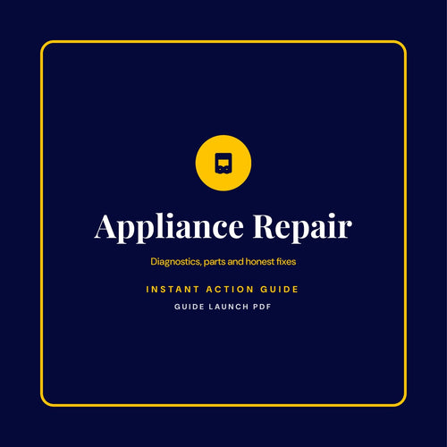Appliance Repair guide cover