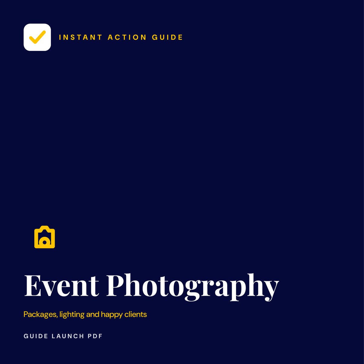 Event Photography guide cover