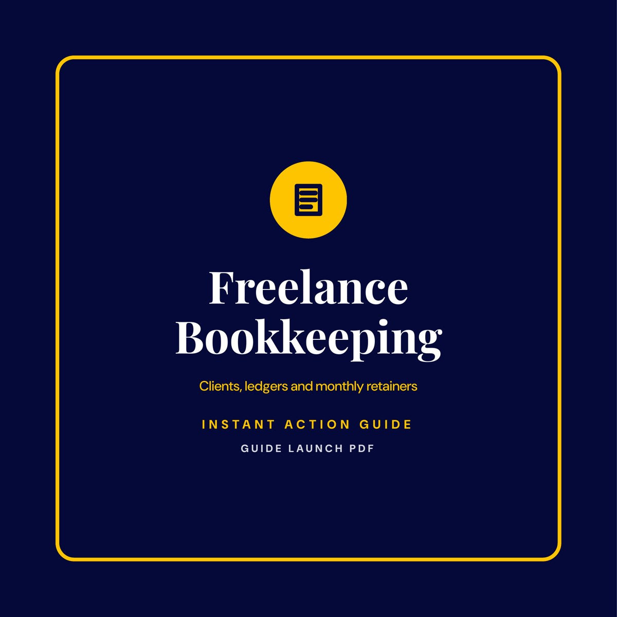 Freelance Bookkeeping guide cover