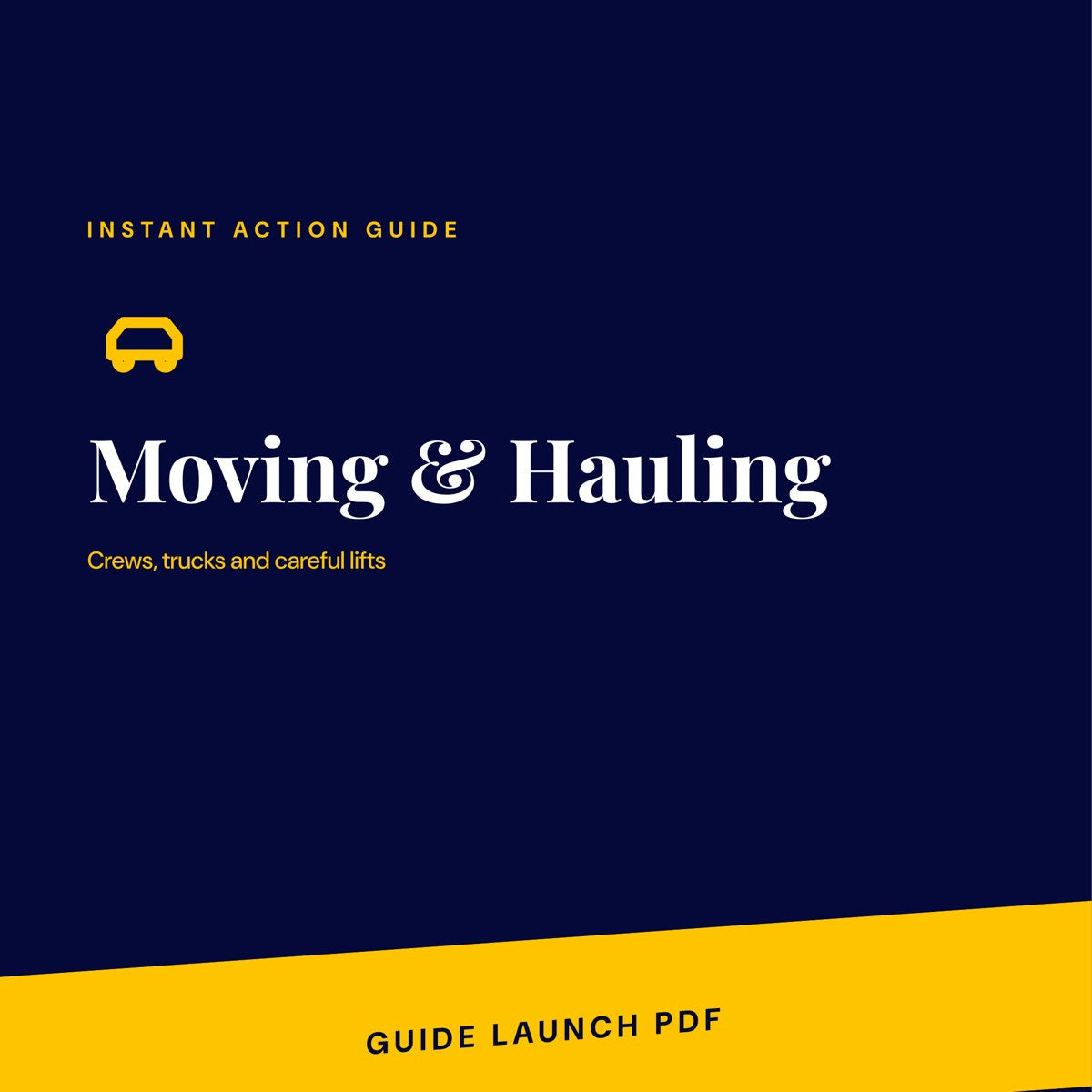 Moving & Hauling guide cover