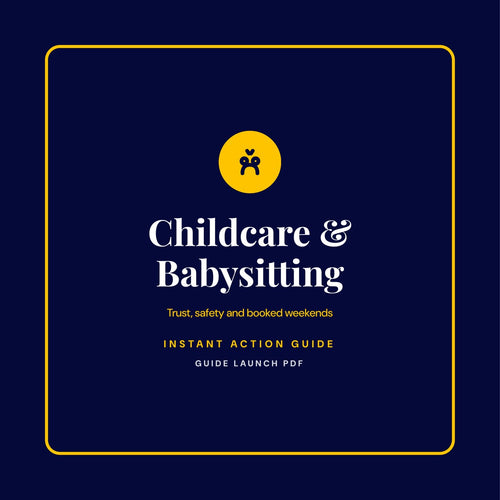 Childcare & Babysitting guide cover