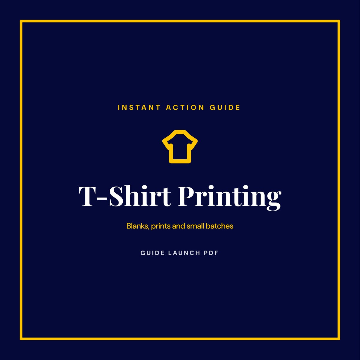 T-Shirt Printing guide cover