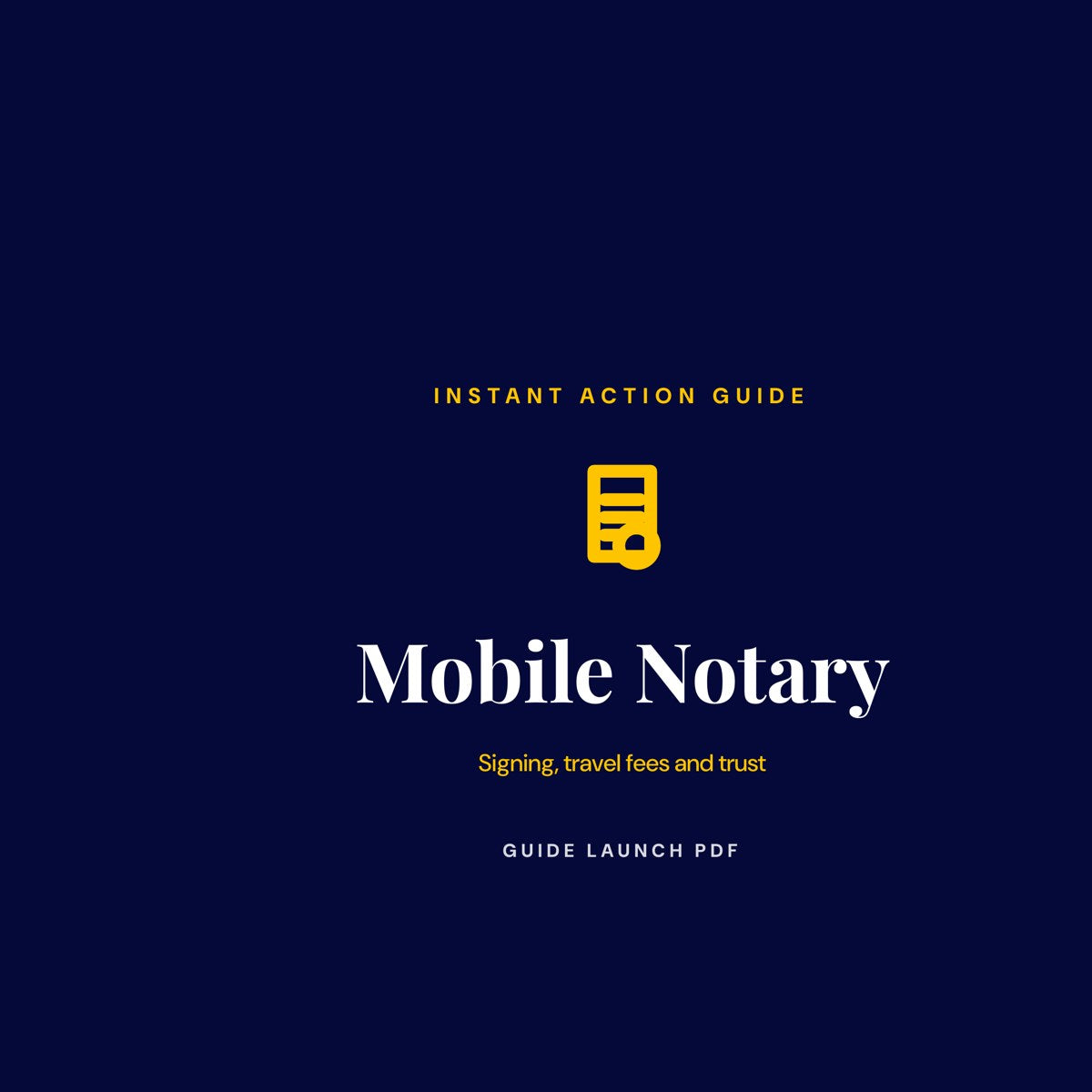 Mobile Notary guide cover