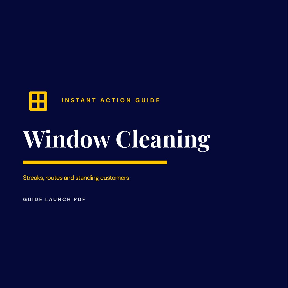 Window Cleaning guide cover
