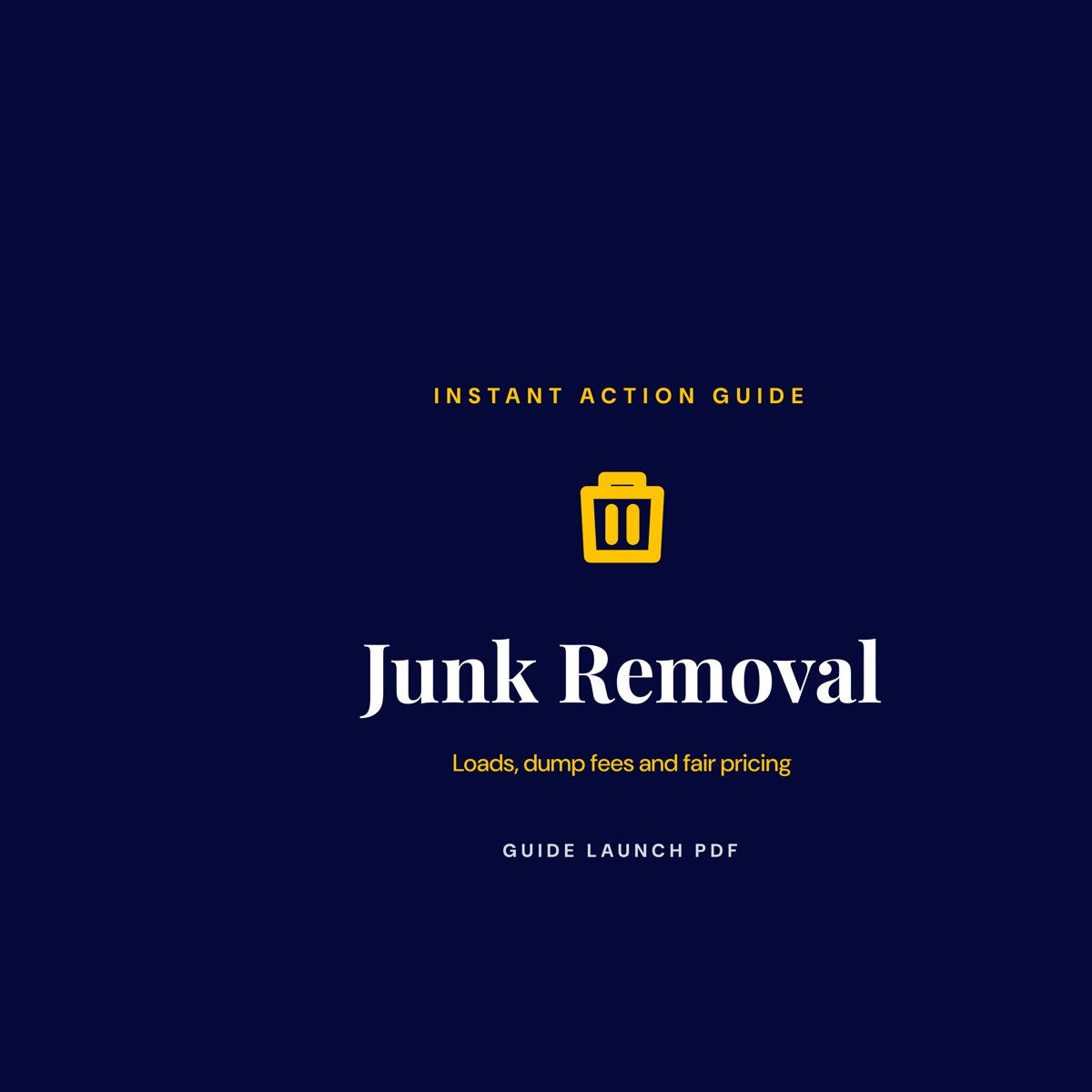 Junk Removal guide cover