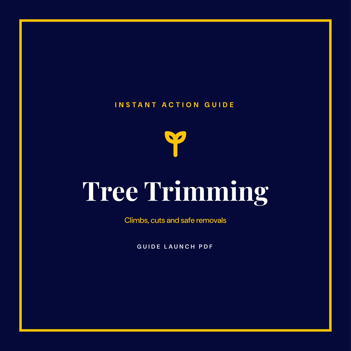 Tree Trimming guide cover